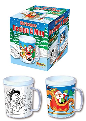 Kids Xmas Colour Your Own Christmas Mug