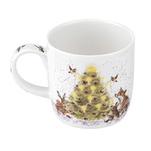 Wrendale Bone China Portmeirion Designs Oh Christmas Tree 0.3L Christmas Mug