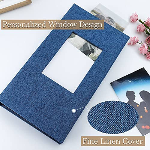 Vienrose 6x4 Photo Albums Slip In for 300 Photos Linen Cover Black Pages Photo Books Large Capacity Picture Albums for Valentine Wedding Christmas Birthday