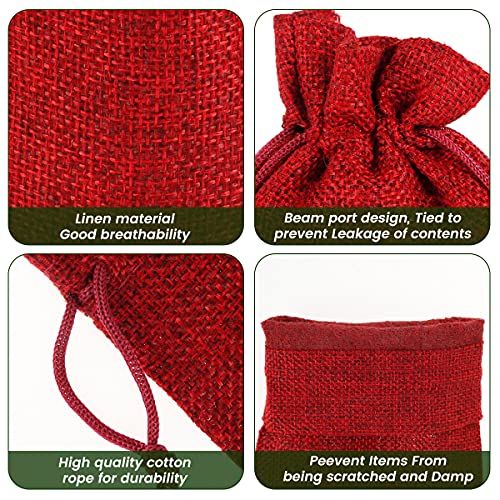 24 Christmas Advent Calendar Bag, Christmas Countdown Calendar Fabric Bag, DIY Advent Calendar Kit with drawstring stickers clips, Make Your Own Advent Calendars For Christmas Decorations