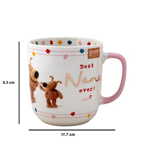 Boofle 62658 Best, Cute Hot Drinks, Ideal Birthday, Christmas, Thanksgiving Gift for Nana, Novelty Tea Mug-Ceramic, 320ml