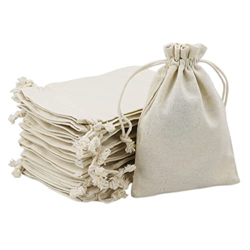 SZCXDKJ 12Pcs Burlap Bags, Hessian Bags 13 * 18cm Reusable Fabric Bags Small Canvas Drawstring Bags Cotton Muslin Bags Vintage Mesh Jewellery Favour Bags for Wedding Party Valentine's Christmas