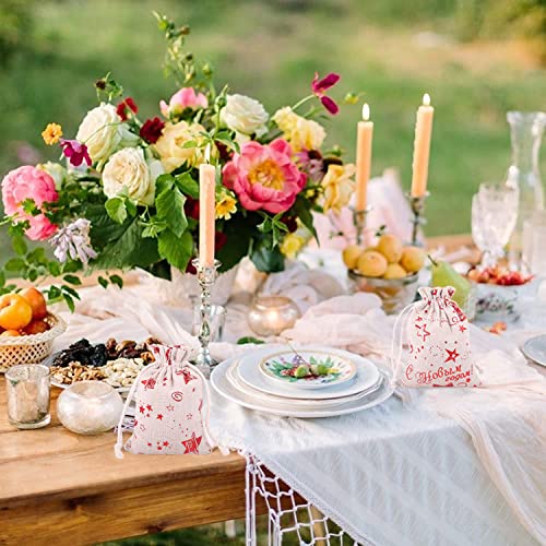 24 Christmas Advent Calendar Bags, Christmas Countdown Hanging Advent Calendar Bags Advent Bags with Drawstring, Resusable for Christmas, Diy Craft Padding