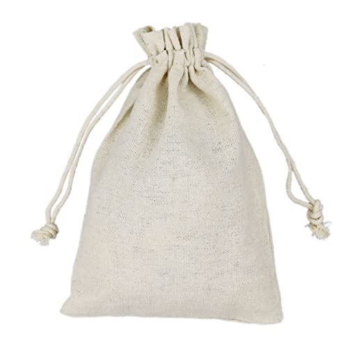 SZCXDKJ 12Pcs Burlap Bags, Hessian Bags 13 * 18cm Reusable Fabric Bags Small Canvas Drawstring Bags Cotton Muslin Bags Vintage Mesh Jewellery Favour Bags for Wedding Party Valentine's Christmas