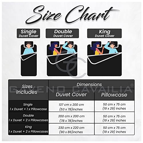 GC GAVENO CAVAILIA Robin Bird King Size Duvet Cover Set, Birds Bedding & Linen Set, Soft & Cozy Christmas Comforter Covers, Grey