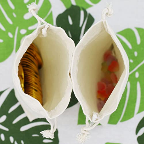 SZCXDKJ 12Pcs Burlap Bags, Hessian Bags 13 * 18cm Reusable Fabric Bags Small Canvas Drawstring Bags Cotton Muslin Bags Vintage Mesh Jewellery Favour Bags for Wedding Party Valentine's Christmas