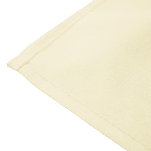 Weavric Cloth Dinner Napkin Bulk, Set of 12, 20 X 20 Inches 51 X 51 cm, Washable Wrinkle-Free Reusable Ivory Linen Table Napkins with Hemmed Edge for Christmas, Wedding, Party, Hotel, Restaurant