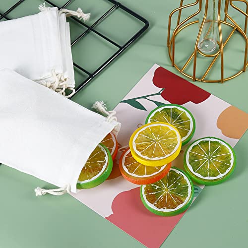 Advantez 20Pcs Cotton Drawstring Bags, 4x6 Inch Muslin Bags, Reusable Sachet Bag, Small Cloth Bags for Party Wedding Home Supplies Storage