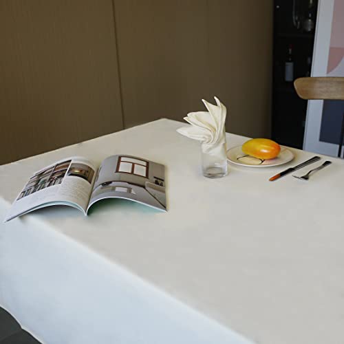 Weavric Cloth Dinner Napkin Bulk, Set of 12, 20 X 20 Inches 51 X 51 cm, Washable Wrinkle-Free Reusable Ivory Linen Table Napkins with Hemmed Edge for Christmas, Wedding, Party, Hotel, Restaurant