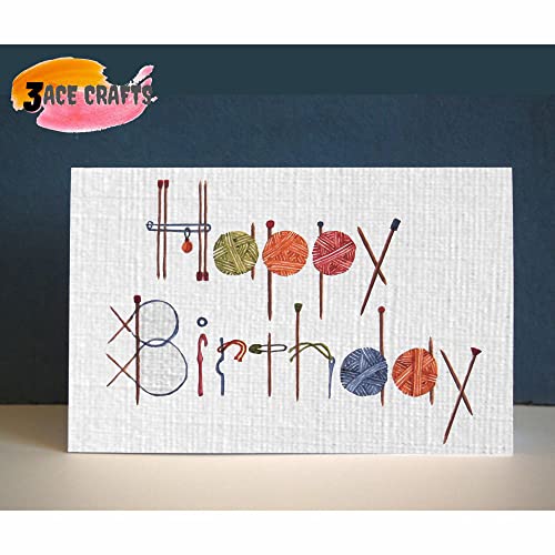 3 Ace Crafts 100 sheets of A4 White Card Linen 300gsm, A4 Thick Paper for School Arts and Craft, Printing Sheet, Card Making, Wedding Invitations, Christmas, Birthday Cards, Drawing & Crafting