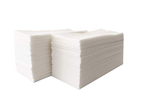 Linen-Feel Guest Towels Disposable Cloth Like Paper Christmas Paper Towles Hand Napkins Soft, Absorbent, Paper Hand Towels for Kitchen, Bathroom, Parties, Weddings, Dinners or Events (White, 200 Pack)