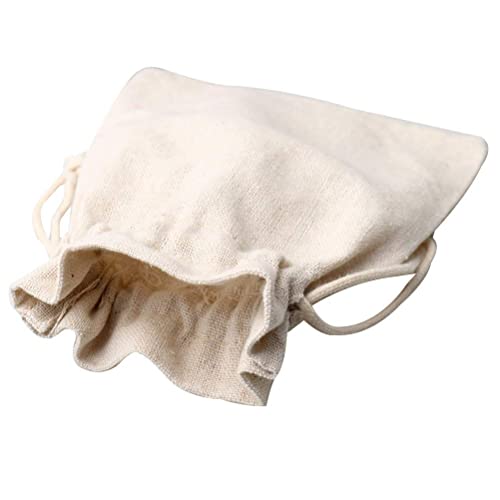 12Pcs Burlap Bags, Hessian Bags 12x17cm(4.72 x 6.7inch) Reusable Fabric Bags Small Canvas Drawstring Bags Cotton Muslin Bags Vintage Mesh Jewellery Favour Bags for Wedding Party Valentine's Christmas