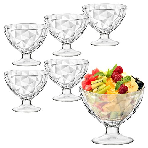 Bormioli Rocco Ice Cream Sundae Dessert Appetizer Cocktail Glasses - Set of 6