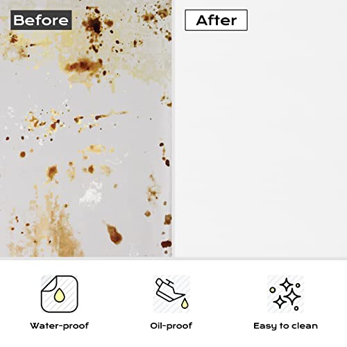 Yilakla New Upgrade White Table Cloth Party 6 Pack,137 x 274cm Plastic Birthday Table Cover Disposable,Waterproof Tablecloth for Christmas Wedding New Year Home Garden Party Table Decoration Supply