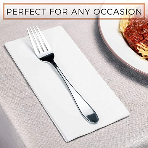 DADAWU Disposable Guest Towels,Linen Feel Napkins,Cloth-Like Decoration Serviettes,Hand Paper Towels for Wedding, Party, Birthday, Dinner Christmas, 12"x17", Pack of 100