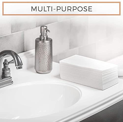 DADAWU Disposable Guest Towels,Linen Feel Napkins,Cloth-Like Decoration Serviettes,Hand Paper Towels for Wedding, Party, Birthday, Dinner Christmas, 12"x17", Pack of 100