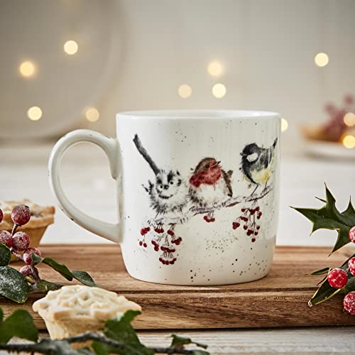 Portmeirion Home & Gifts MMOB5629-XS One Snowy Day Mug, Bone China, Multi-Colour, 8.5 x 12 x 8 cm