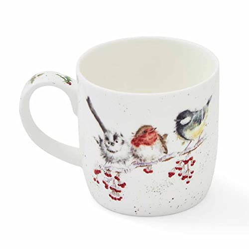 Portmeirion Home & Gifts MMOB5629-XS One Snowy Day Mug, Bone China, Multi-Colour, 8.5 x 12 x 8 cm