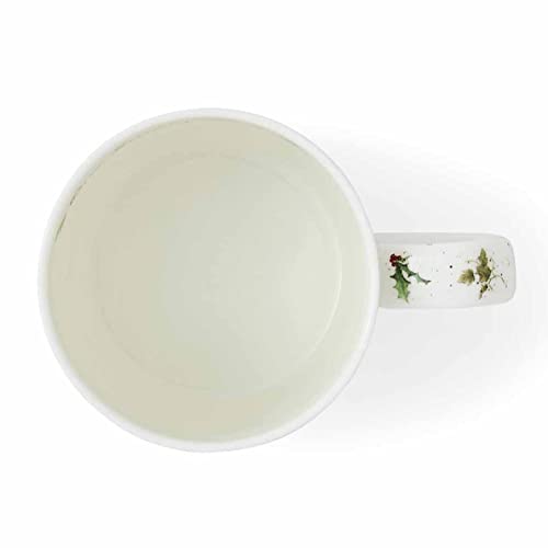 Portmeirion Home & Gifts MMOB5629-XS One Snowy Day Mug, Bone China, Multi-Colour, 8.5 x 12 x 8 cm