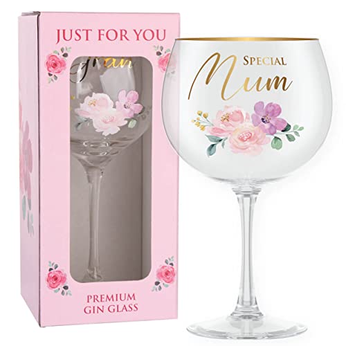 Mum Gin Glass Gifts for Mum Special Mum Luxury Gin Glass Mum Gifts Mum Christmas Gifts for Mum Presents for Mum Birthday Gifts Mothers Day Gifts