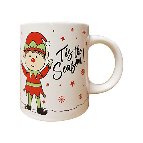 Christmas Mugs Set of 4 Festive Party Xmas Mugs Home Kitchen Tea Coffee Cups Christmas Tableware Xmas Decorations Mug Set Office Tea Cups Ceramic Mugs Festive Mugs Winter