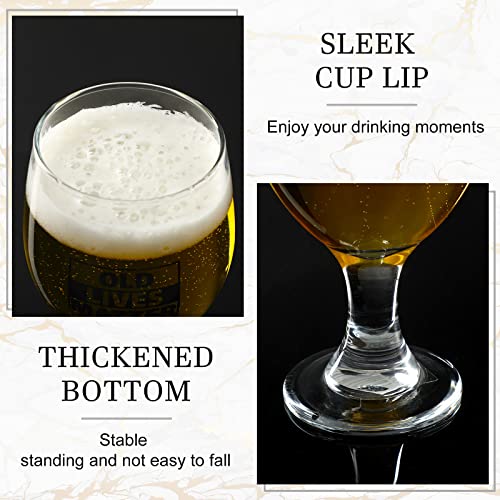 eBoot Old Lives Matter Grandad Beer Glass Gift Father's Day Gift for Him 14 oz Funny Whiskey Glass Beer Glassware Birthday Retirement Christmas Old Men Dad Grandpa Whiskey Lovers