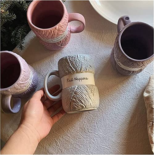 Boxer Gifts Knit Happens Novelty Knitting Gift Mug For Women Or Man - Mugs Hold 12oz of Tea or Coffee - Cool Accessories