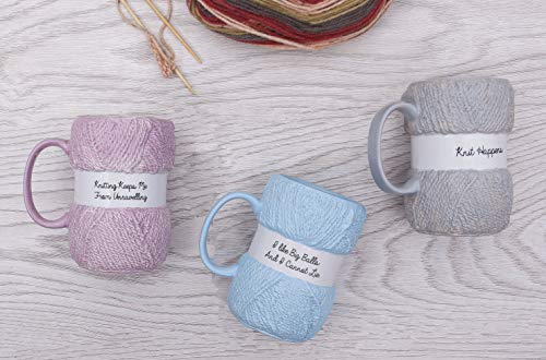 Boxer Gifts Knit Happens Novelty Knitting Gift Mug For Women Or Man - Mugs Hold 12oz of Tea or Coffee - Cool Accessories