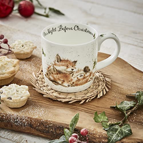 Wrendale by Royal Worcester Mug The Night Before Christmas, Multi-Colour