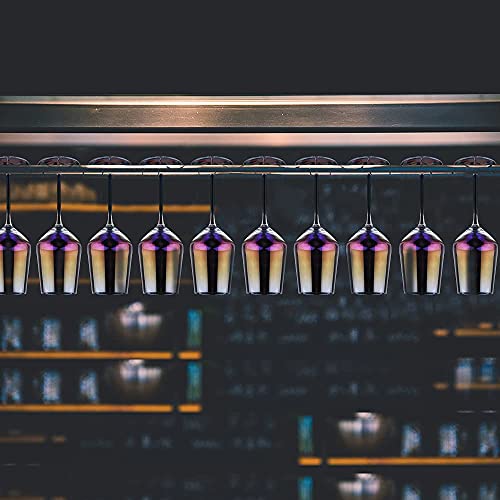 Gutsdoor Wine Glasses Set of 2 Crystal Red Wine Glasses Iridescent White Wine Glasses Long Stem Large 17 Ounce Wine Glass Hand Blown for Wedding, Anniversary, Christmas, Birthday, Gifts