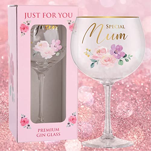 Mum Gin Glass Gifts for Mum Special Mum Luxury Gin Glass Mum Gifts Mum Christmas Gifts for Mum Presents for Mum Birthday Gifts Mothers Day Gifts