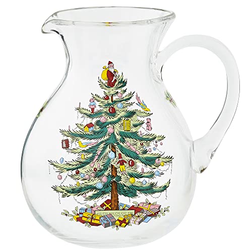 Spode Christmas Tree Glass Pitcher (Clear)
