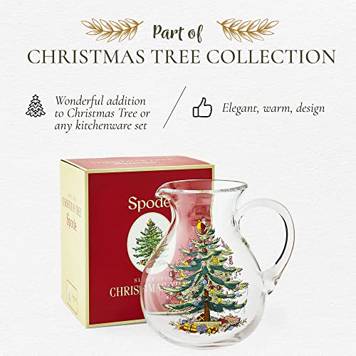 Spode Christmas Tree Glass Pitcher (Clear)