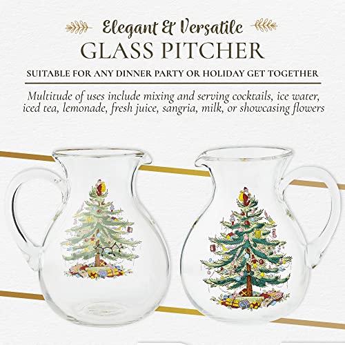 Spode Christmas Tree Glass Pitcher (Clear)