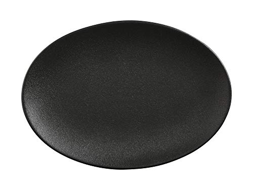 Maxwell & Williams Caviar Speckle Serving Platter, Porcelain, Black, 35 x 25 cm