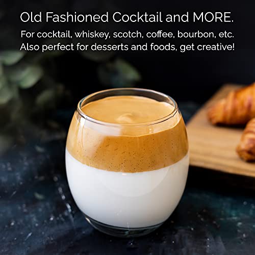 CRYSTALIA Premium Quality Never Spill Tumblers Glass Set of 6 405ml 100% LEAD FREE Whiskey Glass Drinking Glass Short Tumblers, Water Glasses Wine Glasses Juice Glass Whiskey Tumblers Dessert Glasses