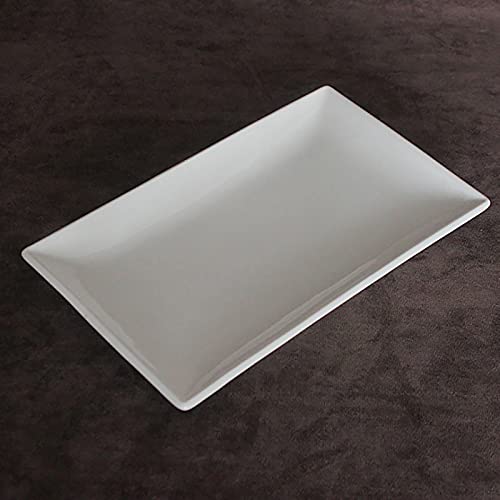 Yesland 3 Pack Porcelain Serving Platters Rectangle Serving Plate Dishwasher Ceramic Plates for Buffets Dessert Appetizers, 35.5 x 21.5 x 3.8 cm