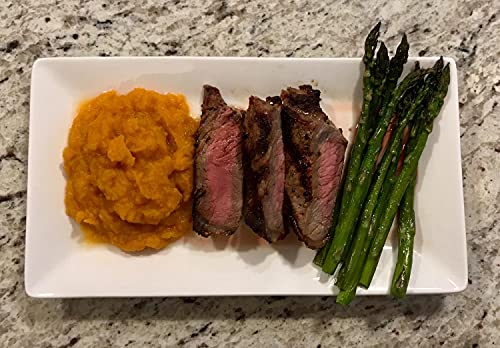 Yesland 3 Pack Porcelain Serving Platters Rectangle Serving Plate Dishwasher Ceramic Plates for Buffets Dessert Appetizers, 35.5 x 21.5 x 3.8 cm