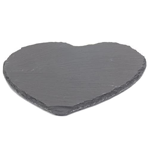 Wrenbury Cheese Board Heart Shaped Slate Serving Platter 30cm | Cheese Platter Meat Platter Party Platter Serving Board Natural Slate Buffet Serveware