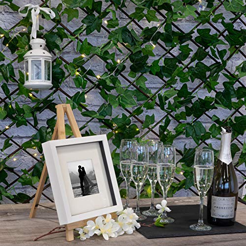 Argon Tableware 4X Square 33cm x 33cm Slate Serving Platter - Ideal for Cheese & Cake Tray - Rustic Farmhouse Style Hand Cut Slate Board - Christmas Table Display