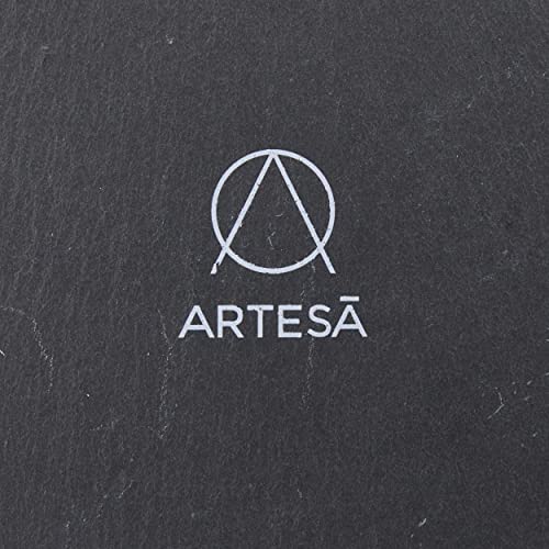 Artesa Tableware, Tiered Slate Serving Platter with Acacia Wood frame, 40 x 30 x 25cm, with Gift Box