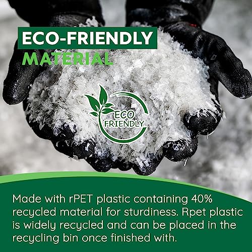 5 x Large, 6 Cavity Platters & Clear Lids (450mm x 310mm) Reusable &100% Recyclable rpet Plastic