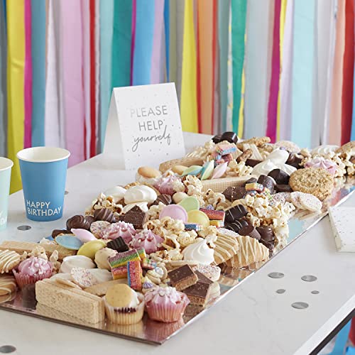 Ginger Ray Silver Party Sharing Grazing Board Platter Plate Board - 30 x 80 cm