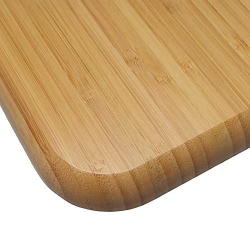 Bamboo Wooden Rectangle Serving Tray Board Flat Platter Large 30cm Wooden Plate Serving Board for Kitchen Home