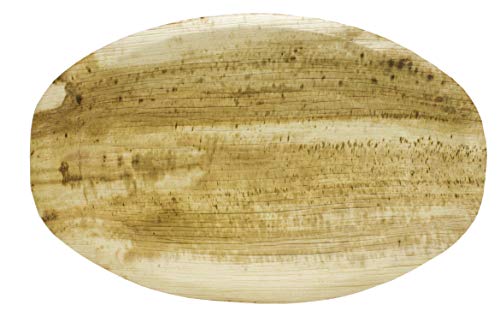 Signature Packaging Palm Platter Serving Trays 42 cm x 28 cm - 5 Pack Large Palm Plate Platters Great for Party Platters, Buffets, and Veggies