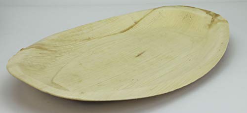 Signature Packaging Palm Platter Serving Trays 42 cm x 28 cm - 5 Pack Large Palm Plate Platters Great for Party Platters, Buffets, and Veggies