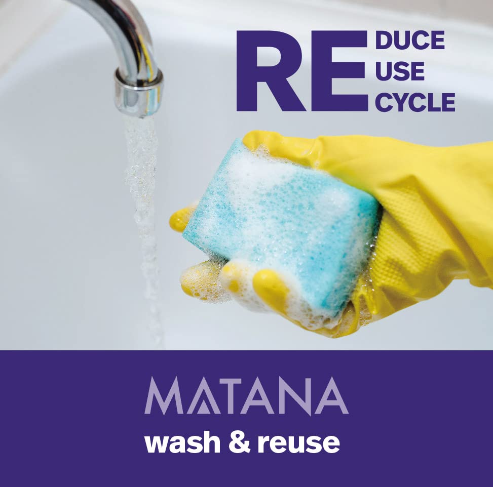 MATANA - 6 Large Rectangular Clear Multi-Use Serving Platter Food Party Trays - 32cm x 24cm