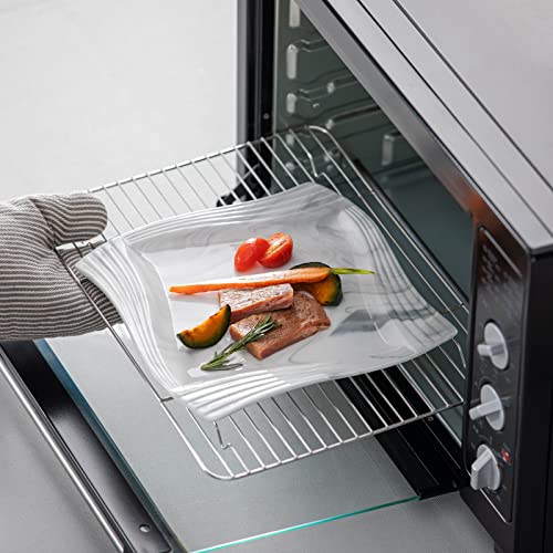 MALACASA Dinner Sets, 30 Pieces Plates and Bowls Set with 6 Piece Dinner Plates/Dessert Plates/Soup Plates/Cups and Saucers, Service for 6, Marbe Grey, Series Amparo