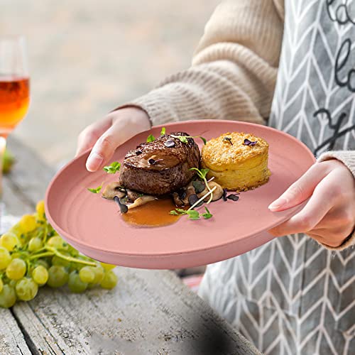 RHM 30Pcs Dinner Set for 4 - Unbreakable Tableware - Plates, Bowls, Cups, Cutlery Sets - Microwave & Dishwasher Safe - Perfect for Camping, Picnic, RV, Dorm - Great for Kids, Elderly