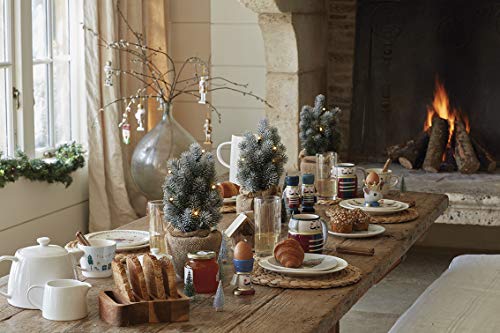 KitchenCraft The Nutcracker Collection Christmas Cake Stand, Ceramic, Multi Colour, 26 x 26 x 12 cm